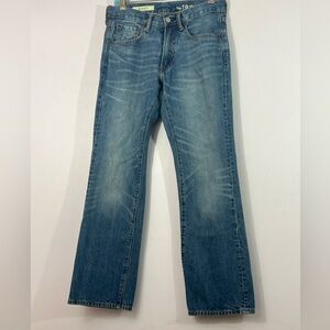 GAP 1969 Bootcut Mid Rise Blue Straight Leg Jeans, 29x30